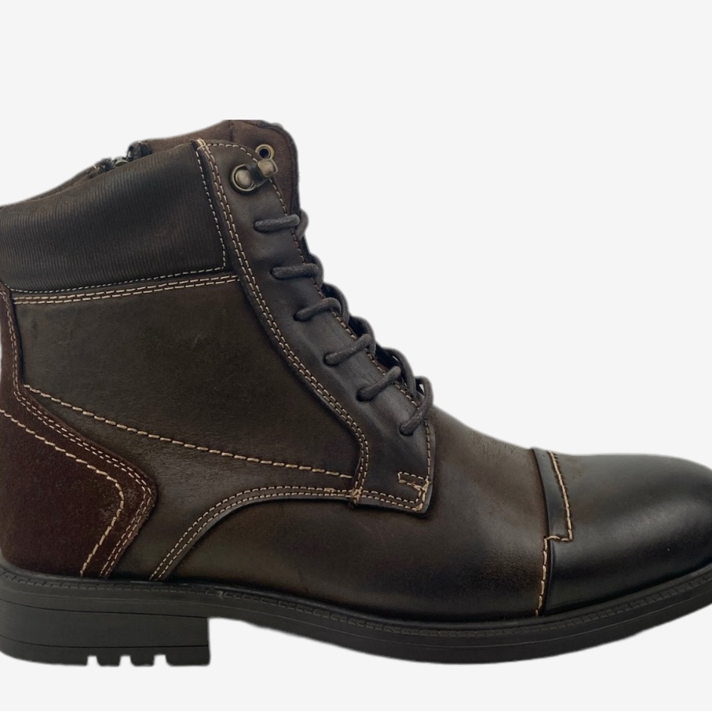 English Laundry Autry cap toe leather lace-up Boots